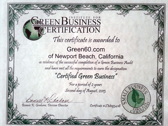 Green60 Green Certified 2 yrs